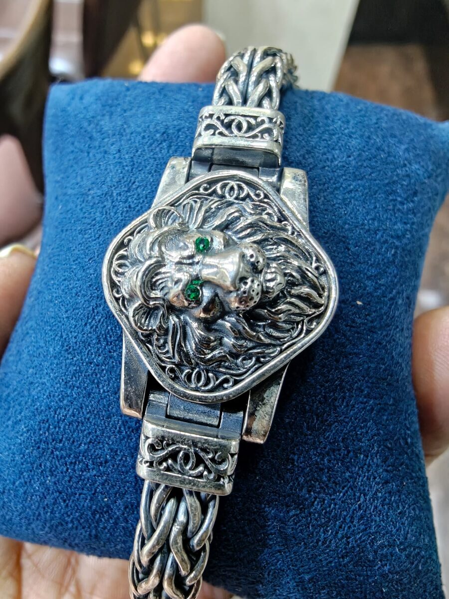 Heritage silver watch bracelet